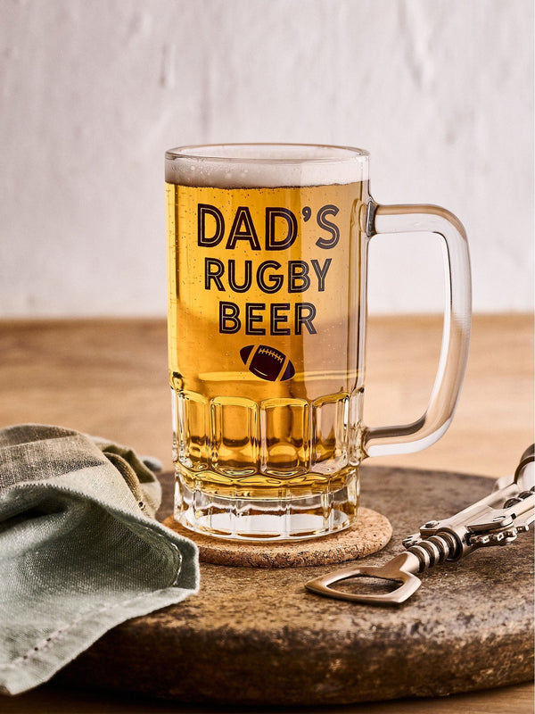 No Ordinary Gift Personalised Dads Sport Beer Glass 500ml
