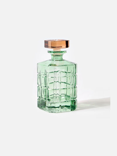 Next Oliver Bonas Green Jewel Glass Decanter- Buy online at McGrocer