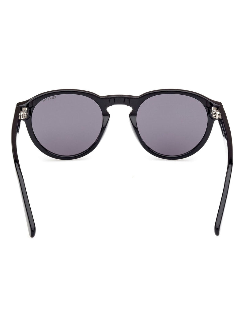 GANT round shiny black sunglasses, UK version