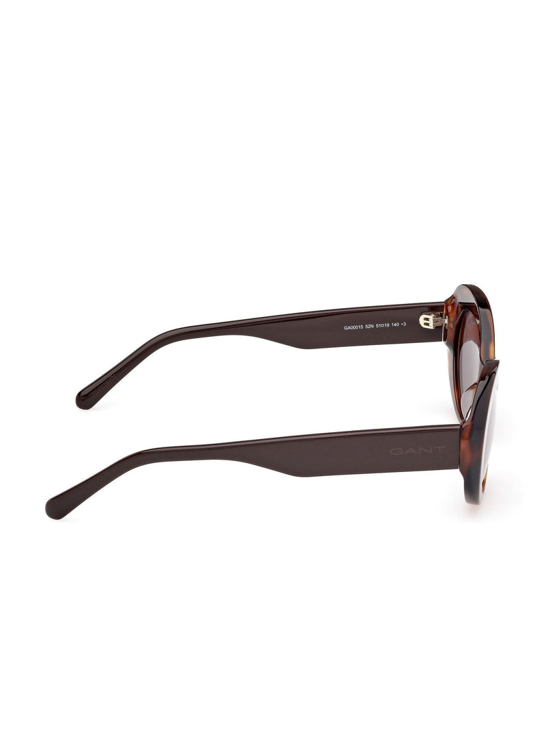 GANT brown oval sunglasses in Dark Havana - British product