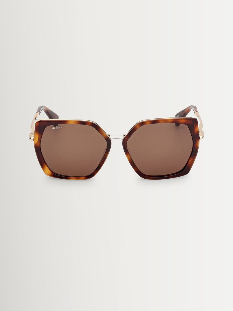 Max Mara brown square sunglasses, imported from the UK