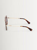 Max Mara brown square sunglasses, imported from the UK