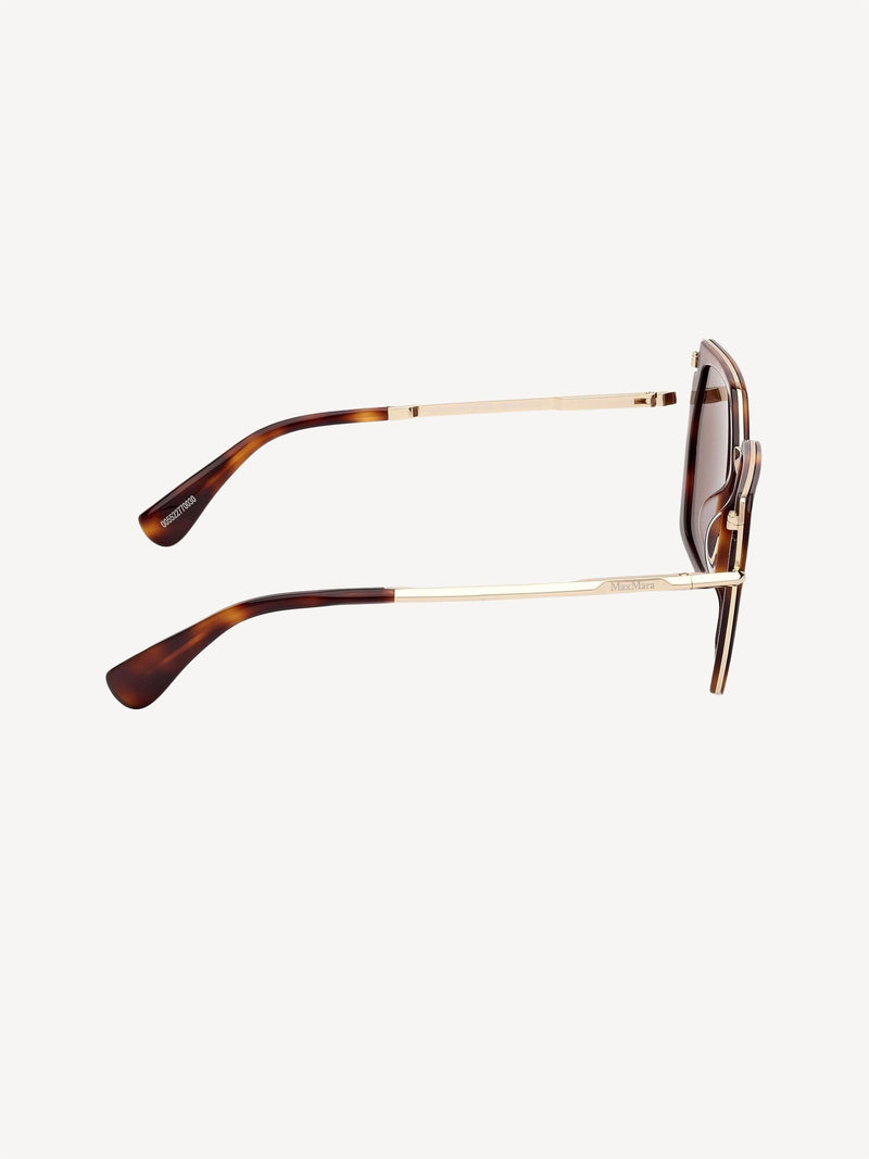 Max Mara brown square sunglasses, imported from the UK