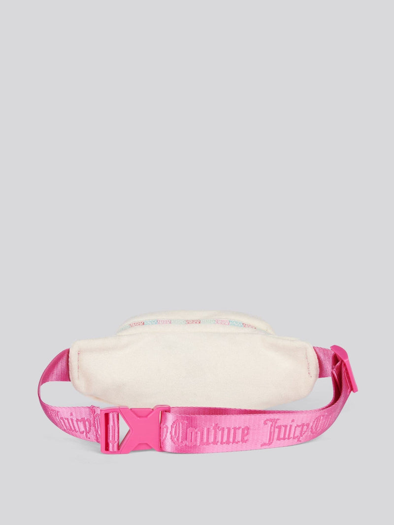Juicy Couture cream rainbow cross-body bag, imported from the UK