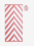 Pink quick dry beach towel 150x70cm, imported from the UK