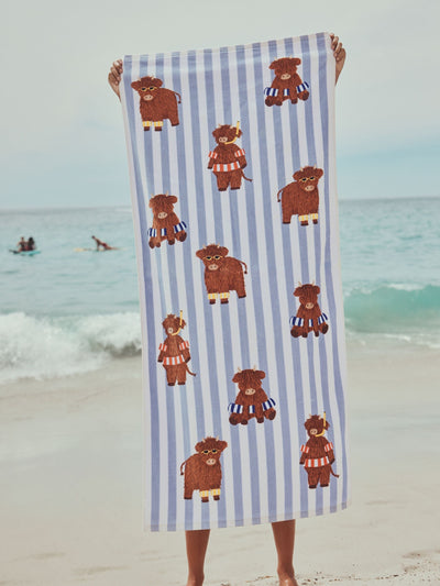 Next Hamish Natural Beach Towel 100% Cotton- Buy online at McGrocer