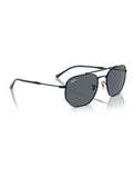 Ray-Ban black irregular sunglasses with blue lenses - British product