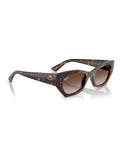 Ray-Ban Zena sunglasses havana frame gradient brown (British brand)