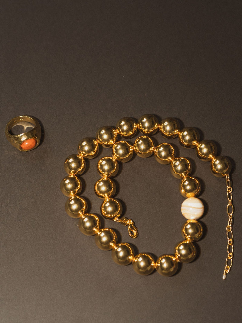 Anni Lu gold tone necklace, UK version