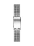 26mm Women's Round Silver Analogue Watch with Blue Sunray Dial and Silver Mesh Strap
