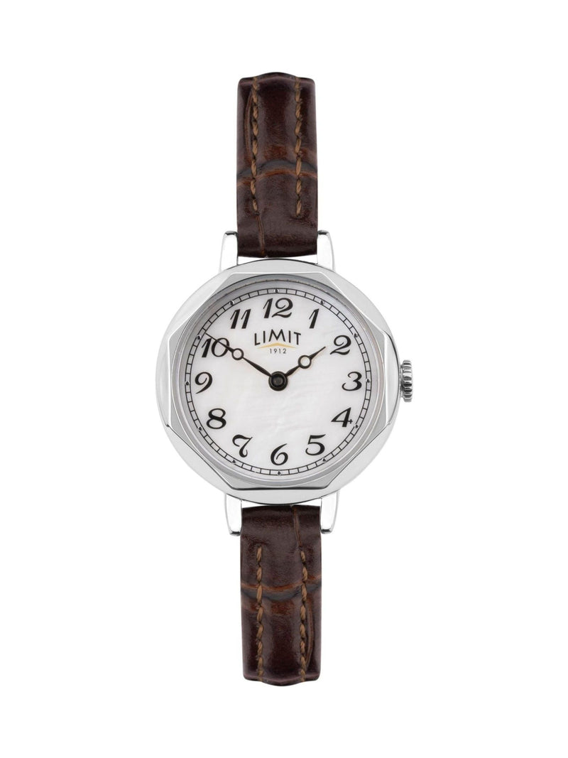 Hexagonal Analogue Watch Brown 26mm, UK version