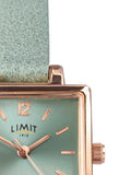 Limit green square analogue watch 22mm, UK version