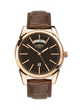 Limit Analogue Watch Brown Strap 40mm, imported from the UK