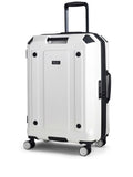 Rock Luggage white medium Alpine suitcase, imported from the UK