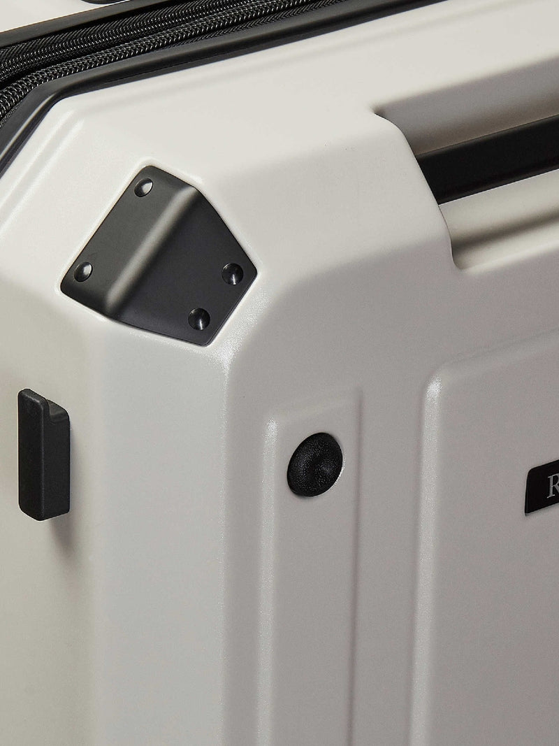 Rock Luggage white medium Alpine suitcase, imported from the UK