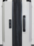 Rock Luggage white medium Alpine suitcase, imported from the UK