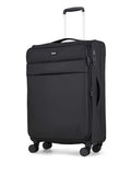 Rock Harper medium suitcase black - British product