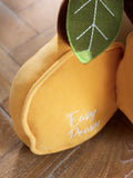 Yellow lemon doorstop (British brand)