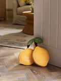 Yellow lemon doorstop (British brand)