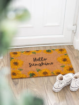 Next Something Different Brown Hello Sunshine Sunflower Coir Doormat One Size- Buy online at McGrocer