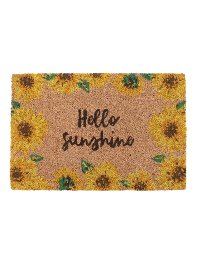 Something Different Hello Sunshine sunflower doormat 60cm, imported from the UK
