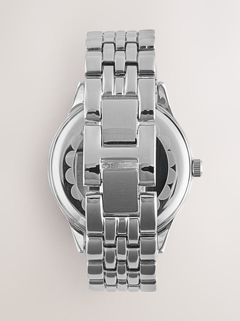 Blush boyfriend watch silver tone 3.5cm, imported from the UK