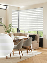 Next Levina Natural Made to Measure Day and Night Roller Blind - Ivory White- Buy online at McGrocer