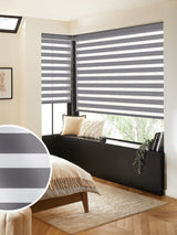 Next Grey Kite Blackout Made to Measure Day and Night Roller Blind- Buy online at McGrocer