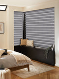 Grey day night blind made to measure (British brand)