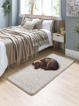 Next Howler & Scratch Beige Shaggy Pet Runner 67x150cm- Buy online at McGrocer