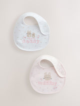 McGrocer Pink Mummy/Daddy Family Baby Bibs 2 Pack- Buy online at McGrocer