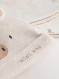 Hamish baby beanies 3 pack neutral 0-12 months, UK version