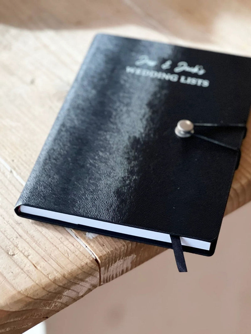 Solesmith personalised wedding essentials notebook, imported from the UK