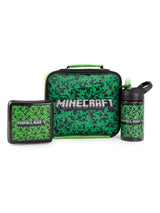 Next Vanilla Underground Minecraft Boys Green Creeper Lunch Bag Set with Bottle and Snack Pot- Buy online at McGrocer