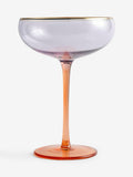 Pink purple tinted cocktail glasses set of 2, UK version