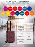 Flight Knight purple underseat suitcase 16L, UK version