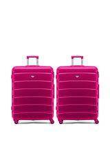 Next Flight Knight Pink Large Check-In Hold Luggage Hardcase Travel Suitcases Set of 2- Buy online at McGrocer