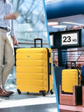 Flight Knight yellow luggage set medium and large - British product