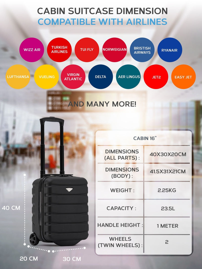 Flight Knight cabin bag underseat 40x30x20cm - British product