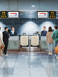 Flight Knight medium cream check-in suitcase (British brand)