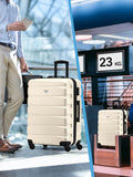 Flight Knight medium cream check-in suitcase (British brand)
