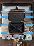 Flight Knight medium check-in suitcase black 70cm (British brand)