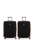 Flight Knight medium check-in suitcase black 70cm (British brand)