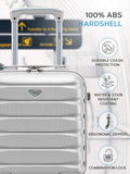 Flight Knight silver cabin suitcase 16 inch, imported from the UK