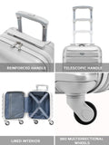 Flight Knight silver cabin suitcase 16 inch, imported from the UK