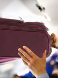 Flight Knight purple soft case luggage set of 3, imported from the UK