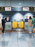 Flight Knight yellow medium hardcase suitcase set, UK version