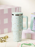 Maisie water bottle sage green floral bee print 1.2L, imported from the UK