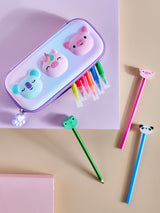 Next Pink and Purple Animal Friends Pencil Case and Stationery Set- Buy online at McGrocer