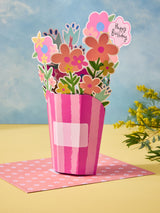 Next Pink Large Pop Up Bright Floral Birthday Card- Buy online at McGrocer